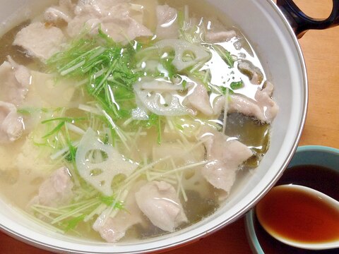 湯豆腐☆豚肉入り